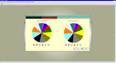 Pie chart comparison of percentage monthly capacity utilization in the previous year